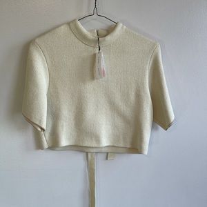 Proenza Schouler Beige Knit Top Small
